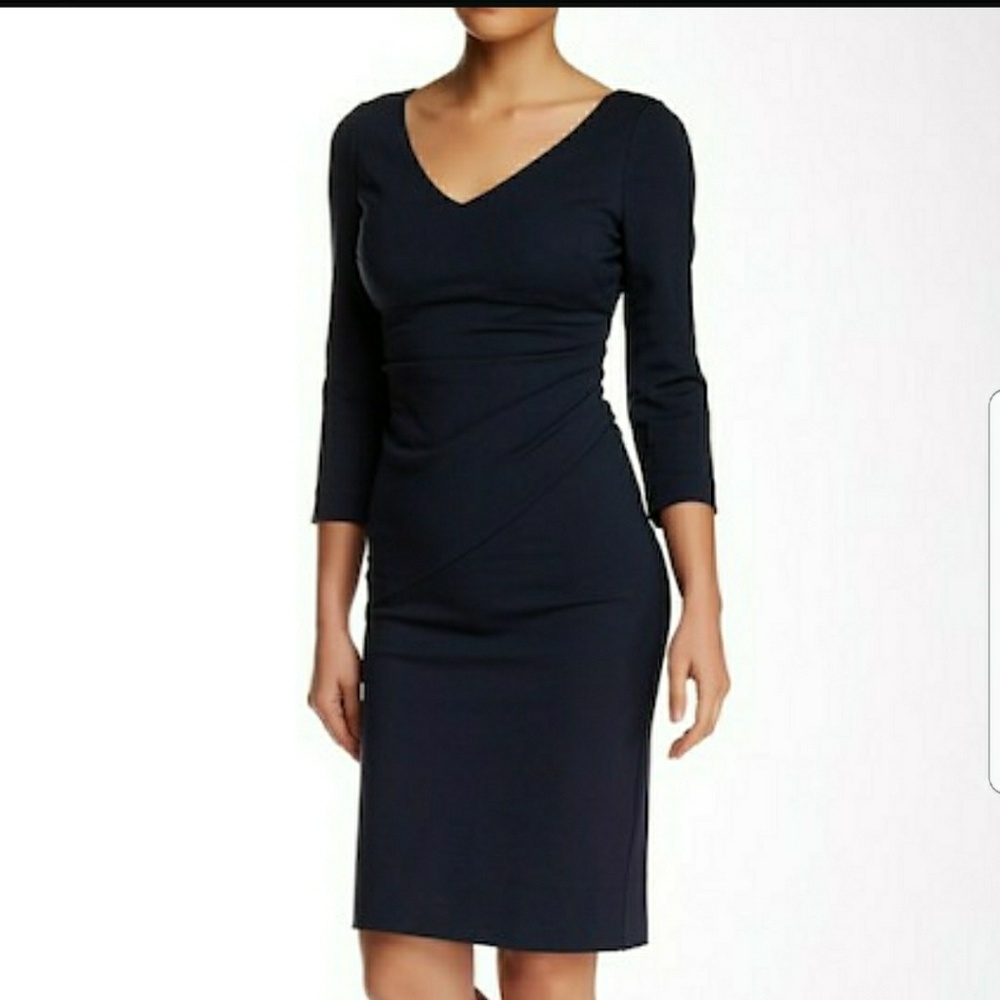 DVF Bevin 3/4 Length Sleeve Sheath Dress